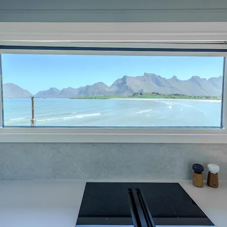 Beach side HeiaHytta in Fredvang Ferienhaus Fredvang
